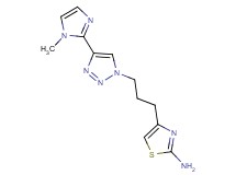 4-{3-[4-(1-methyl-1H-imidazol-2-yl)-1H-1,2,3-triazol-1-yl]propyl}-1,3-thiazol-2-amine