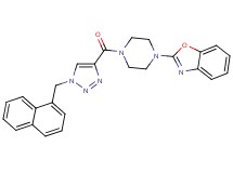 2-(4-{[1-(1-naphthylmethyl)-1H-1,2,3-triazol-4-yl]carbonyl}-1-piperazinyl)-1,3-benzoxazole