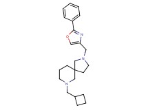 7-(cyclobutylmethyl)-2-[(2-phenyl-1,3-oxazol-4-yl)methyl]-2,7-diazaspiro[4.5]decane