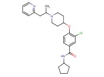 3-chloro-N-cyclopentyl-4-({1-[1-methyl-2-(2-pyridinyl)ethyl]-4-piperidinyl}oxy)benzamide