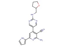 2-amino-6-(1H-pyrrol-2-yl)-4-{2-[(tetrahydrofuran-2-ylmethyl)amino]pyrimidin-5-yl}nicotinonitrile