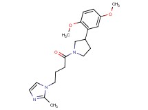 1-{4-[3-(2,5-dimethoxyphenyl)-1-pyrrolidinyl]-4-oxobutyl}-2-methyl-1H-imidazole