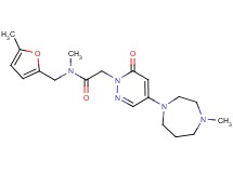 N-methyl-2-[4-(4-methyl-1,4-diazepan-1-yl)-6-oxopyridazin-1(6H)-yl]-N-[(5-methyl-2-furyl)methyl]acetamide