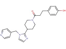 4-(3-oxo-3-{4-[1-(pyridin-4-ylmethyl)-1H-imidazol-2-yl]piperidin-1-yl}propyl)phenol