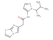 N-[1-(1,2-dimethylpropyl)-1H-pyrazol-5-yl]-2-imidazo[2,1-b][1,3]thiazol-6-ylacetamide
