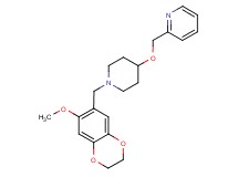 2-[({1-[(7-methoxy-2,3-dihydro-1,4-benzodioxin-6-yl)methyl]piperidin-4-yl}oxy)methyl]pyridine
