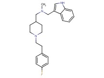({1-[2-(4-fluorophenyl)ethyl]-4-piperidinyl}methyl)(1H-indol-3-ylmethyl)methylamine
