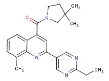 4-[(3,3-dimethylpyrrolidin-1-yl)carbonyl]-2-(2-ethylpyrimidin-5-yl)-8-methylquinoline