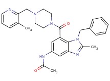 N-[1-benzyl-2-methyl-7-({4-[(3-methyl-2-pyridinyl)methyl]-1-piperazinyl}carbonyl)-1H-benzimidazol-5-yl]acetamide