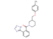 3-[(4-methylphenoxy)methyl]-1-[2-(1H-tetrazol-5-yl)benzoyl]piperidine