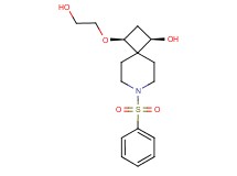 (1R*,3S*)-3-(2-hydroxyethoxy)-7-(phenylsulfonyl)-7-azaspiro[3.5]nonan-1-ol