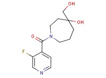 1-(3-fluoroisonicotinoyl)-4-(hydroxymethyl)-4-azepanol