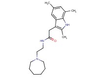 N-(2-azepan-1-ylethyl)-2-(2,5,7-trimethyl-1H-indol-3-yl)acetamide