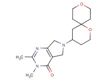 6-(1,9-dioxaspiro[5.5]undec-4-yl)-2,3-dimethyl-3,5,6,7-tetrahydro-4H-pyrrolo[3,4-d]pyrimidin-4-one