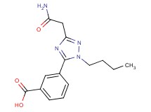 3-[3-(2-amino-2-oxoethyl)-1-butyl-1H-1,2,4-triazol-5-yl]benzoic acid