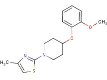4-(2-methoxyphenoxy)-1-(4-methyl-1,3-thiazol-2-yl)piperidine