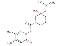 2-(2-{3-[(dimethylamino)methyl]-3-hydroxy-1-piperidinyl}-2-oxoethyl)-5,6-dimethyl-3(2H)-pyridazinone