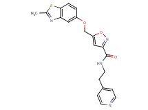 5-{[(2-methyl-1,3-benzothiazol-5-yl)oxy]methyl}-N-[2-(4-pyridinyl)ethyl]-3-isoxazolecarboxamide