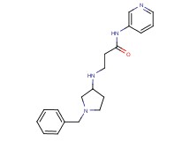 3-[(1-benzylpyrrolidin-3-yl)amino]-N-pyridin-3-ylpropanamide