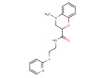 4-methyl-N-[2-(pyridin-2-ylthio)ethyl]-3,4-dihydro-2H-1,4-benzoxazine-2-carboxamide
