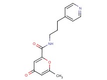 6-methyl-4-oxo-N-(3-pyridin-4-ylpropyl)-4H-pyran-2-carboxamide