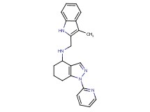 N-[(3-methyl-1H-indol-2-yl)methyl]-1-(2-pyridinyl)-4,5,6,7-tetrahydro-1H-indazol-4-amine