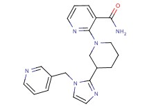 2-{3-[1-(3-pyridinylmethyl)-1H-imidazol-2-yl]-1-piperidinyl}nicotinamide