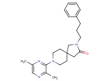 8-(3,6-dimethyl-2-pyrazinyl)-2-(3-phenylpropyl)-2,8-diazaspiro[4.5]decan-3-one