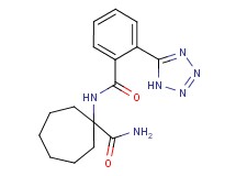 1-{[2-(1H-tetrazol-5-yl)benzoyl]amino}cycloheptanecarboxamide