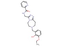 N-{[7-(3-ethoxy-2-hydroxybenzyl)-6,7,8,9-tetrahydro-5H-[1,2,4]triazolo[4,3-d][1,4]diazepin-3-yl]methyl}-2-pyridinecarboxamide