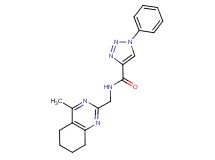 N-[(4-methyl-5,6,7,8-tetrahydro-2-quinazolinyl)methyl]-1-phenyl-1H-1,2,3-triazole-4-carboxamide