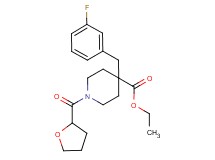 ethyl 4-(3-fluorobenzyl)-1-(tetrahydro-2-furanylcarbonyl)-4-piperidinecarboxylate