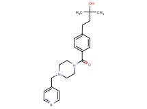 2-methyl-4-(4-{[4-(4-pyridinylmethyl)-1-piperazinyl]carbonyl}phenyl)-2-butanol