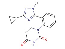 1-[2-(3-cyclopropyl-1H-1,2,4-triazol-5-yl)phenyl]dihydropyrimidine-2,4(1H,3H)-dione