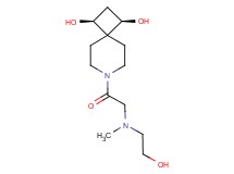 (1R*,3S*)-7-[N-(2-hydroxyethyl)-N-methylglycyl]-7-azaspiro[3.5]nonane-1,3-diol