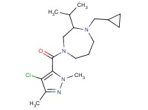 4-[(4-chloro-1,3-dimethyl-1H-pyrazol-5-yl)carbonyl]-1-(cyclopropylmethyl)-2-isopropyl-1,4-diazepane
