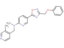 N-methyl-N-[(3-methyl-4-pyridinyl)methyl]-5-[3-(phenoxymethyl)-1,2,4-oxadiazol-5-yl]-2-pyridinamine