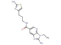 2-amino-N-[3-(2-amino-1,3-thiazol-4-yl)propyl]-3-ethyl-3H-imidazo[4,5-b]pyridine-6-carboxamide