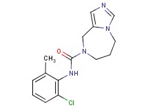 N-(2-chloro-6-methylphenyl)-6,7-dihydro-5H-imidazo[1,5-a][1,4]diazepine-8(9H)-carboxamide