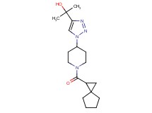 2-{1-[1-(spiro[2.4]hept-1-ylcarbonyl)piperidin-4-yl]-1H-1,2,3-triazol-4-yl}propan-2-ol