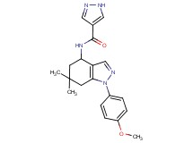 N-[1-(4-methoxyphenyl)-6,6-dimethyl-4,5,6,7-tetrahydro-1H-indazol-4-yl]-1H-pyrazole-4-carboxamide