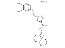 5-[(3,4-dimethylphenoxy)methyl]-N-[(1S,9aR)-octahydro-2H-quinolizin-1-ylmethyl]-3-isoxazolecarboxamide