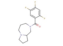 2-(2,4,5-trifluorobenzoyl)octahydro-1H-pyrrolo[1,2-a][1,4]diazepine trifluoroacetate