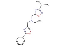 N-[(3-isopropyl-1,2,4-oxadiazol-5-yl)methyl]-N-[(2-phenyl-1,3-oxazol-4-yl)methyl]ethanamine