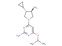 4-[rel-(3R,4S)-3-amino-4-cyclopropyl-1-pyrrolidinyl]-6-isopropoxy-2-pyrimidinamine dihydrochloride