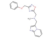 (imidazo[1,2-a]pyridin-3-ylmethyl)methyl{[3-(phenoxymethyl)-1,2,4-oxadiazol-5-yl]methyl}amine