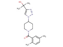 2-{1-[1-(2,5-dimethylbenzoyl)piperidin-4-yl]-1H-1,2,3-triazol-4-yl}propan-2-ol