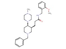 3-[(3S*,4R*)-1-benzyl-4-(4-methyl-1-piperazinyl)-3-piperidinyl]-N-(2-methoxybenzyl)propanamide