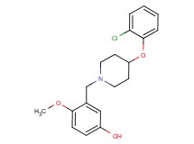 3-{[4-(2-chlorophenoxy)-1-piperidinyl]methyl}-4-methoxyphenol