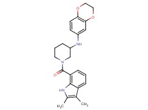 N-(2,3-dihydro-1,4-benzodioxin-6-yl)-1-[(2,3-dimethyl-1H-indol-7-yl)carbonyl]-3-piperidinamine